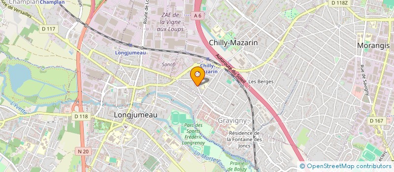 localisation de l'entreprise LE 3TTT à CHILLY-MAZARIN