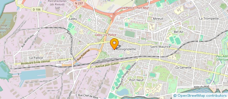 localisation de l'entreprise LE 4 DE LA RUE  LA ROCHELLE