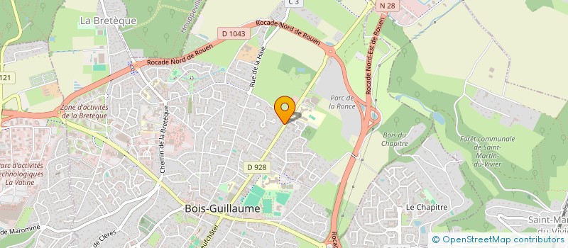 localisation de l'entreprise LE 4 ELEMENTS  ISNEAUVILLE