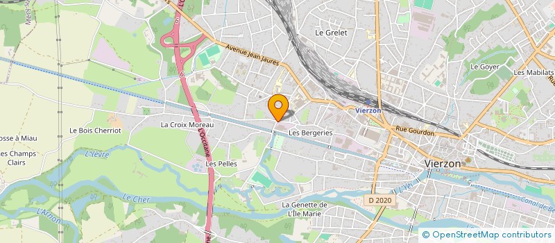 localisation de l'entreprise LE 4 SAISONS  VIERZON