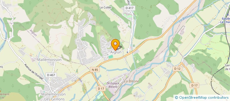 localisation de l'entreprise LE 4 TIERS  AIGLUN