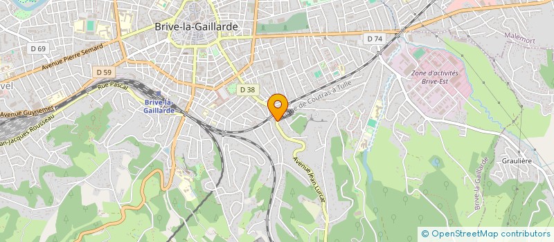 localisation de l'entreprise LE 400 STUDIOS MULTISUPPORTS à BRIVE-LA-GAILLARDE
