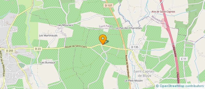 localisation de l'entreprise LE 401 - L'ATELIER DES MATIERES  VAL-DE-LIVENNE