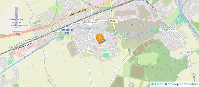 localisation de l'entreprise LE 44  BREBIERES