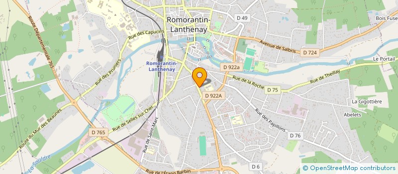 localisation de l'entreprise LE 44 AVENUE  ROMORANTIN-LANTHENAY