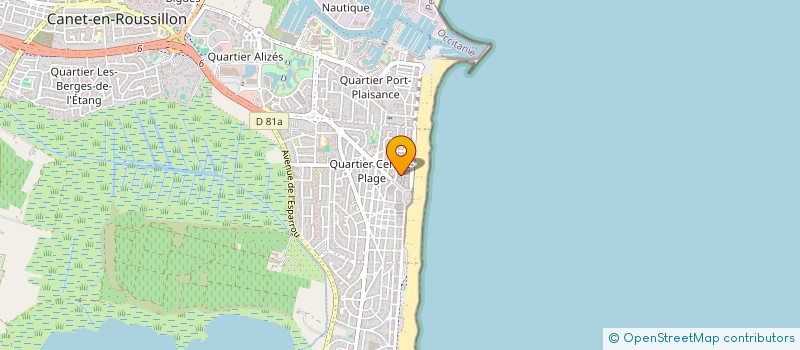 localisation de l'entreprise LE 5  CANET EN ROUSSILLON