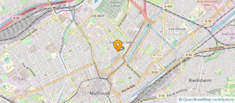 localisation de l'entreprise LE 5 - 7  MULHOUSE