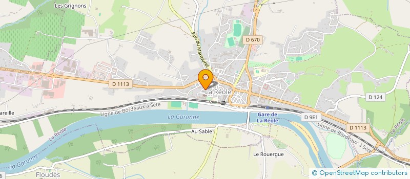 localisation de l'entreprise LE 5 BIS  LA REOLE