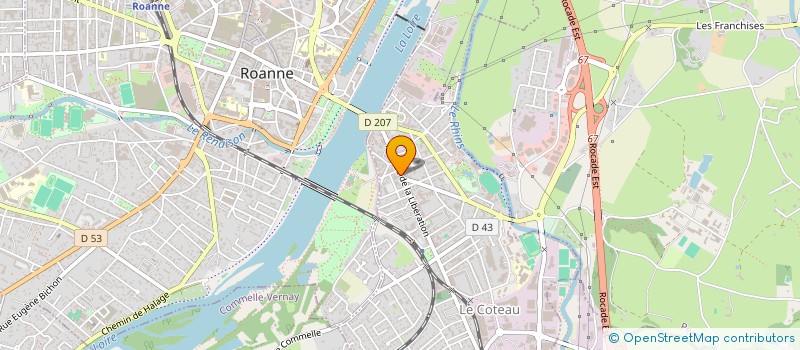 localisation de l'entreprise LE 50 NUANCES  LE COTEAU