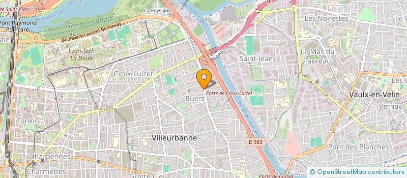 localisation de l'entreprise LE 54  VILLEURBANNE