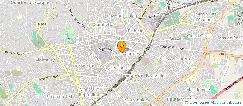localisation de l'entreprise LE 54 CAFE  NIMES