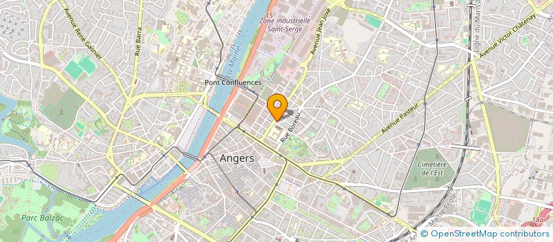 localisation de l'entreprise LE 55 à ANGERS