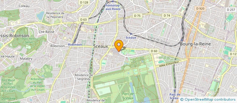 localisation de l'entreprise LE 55 à SCEAUX