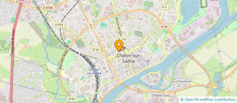localisation de l'entreprise LE 56 LOUNGE à CHALON-SUR-SAONE