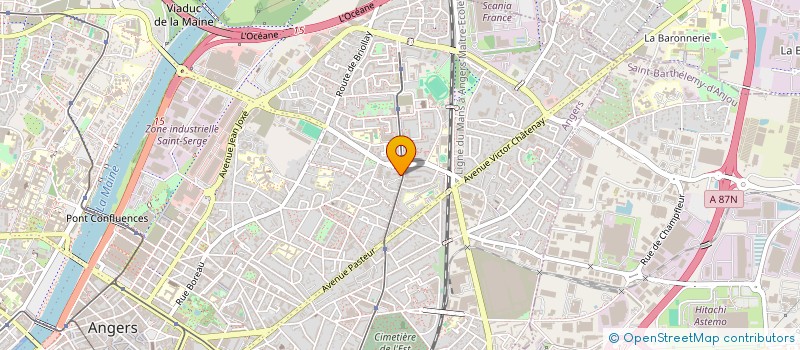 localisation de l'entreprise LE 58 à ANGERS