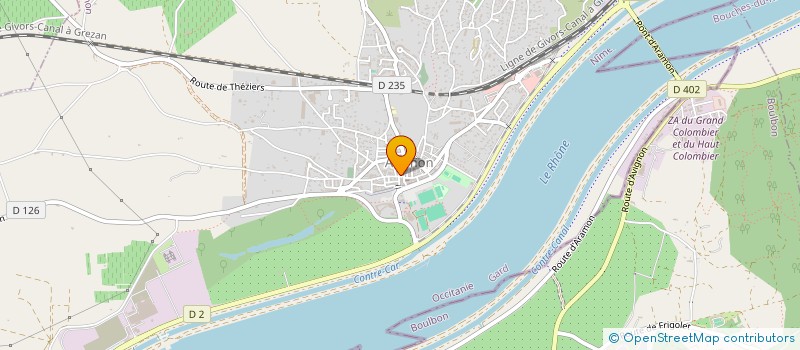 localisation de l'entreprise LE 59 - 62  ARAMON