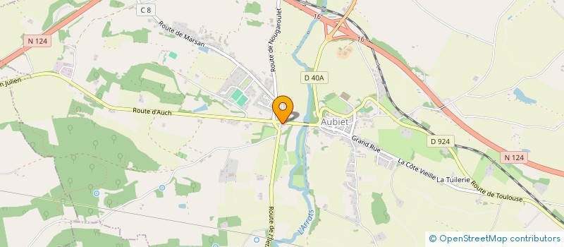 localisation de l'entreprise LE 59  AUBIET