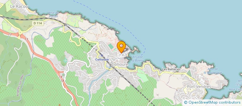 localisation de l'entreprise LE 5EME PECHE à COLLIOURE