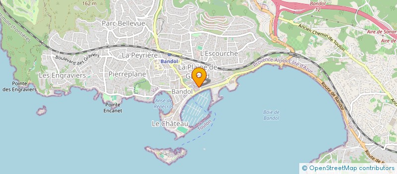 localisation de l'entreprise LE 5R à BANDOL
