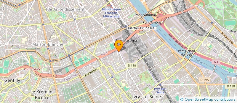 localisation de l'entreprise LE 6 AVENUE PIERRE SEMARD à IVRY-SUR-SEINE