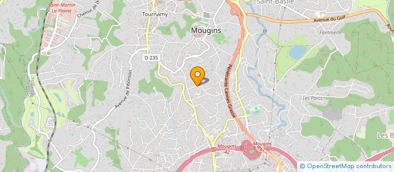 localisation de l'entreprise LE 6 CROISETTE à MOUGINS