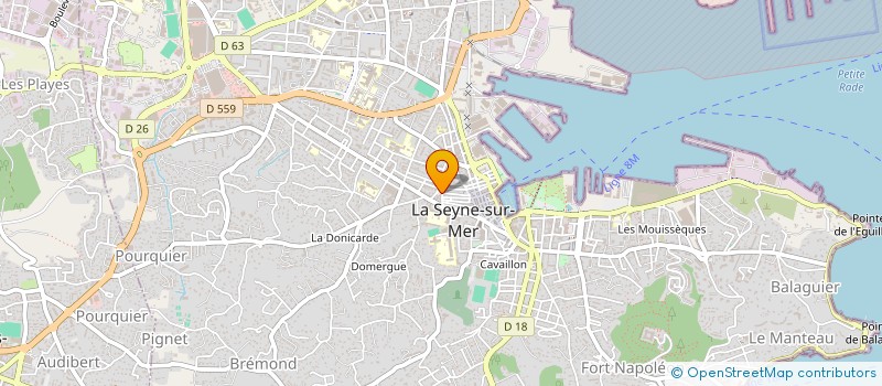 localisation de l'entreprise LE 61 à LA SEYNE-SUR-MER
