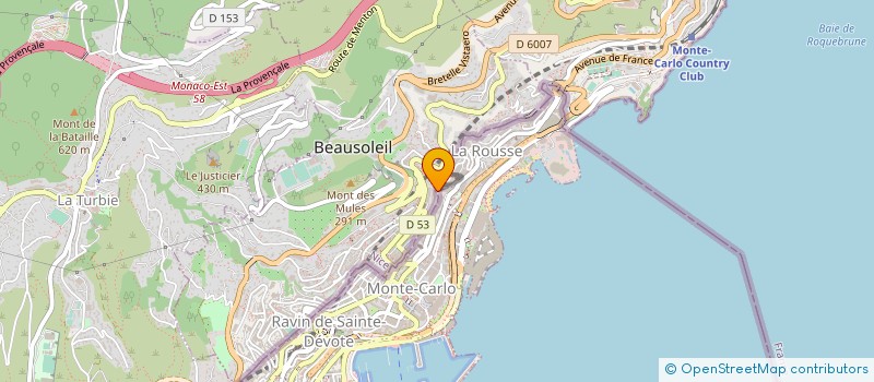 localisation de l'entreprise LE 645 à BEAUSOLEIL