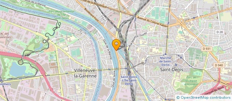 localisation de l'entreprise LE 6B COOP  SAINT-DENIS