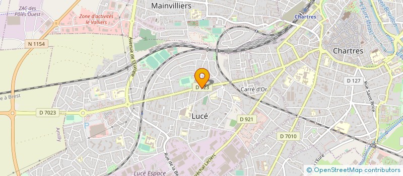 localisation de l'entreprise LE 6EME REGIMENT DE CHASSEURS à LUCE