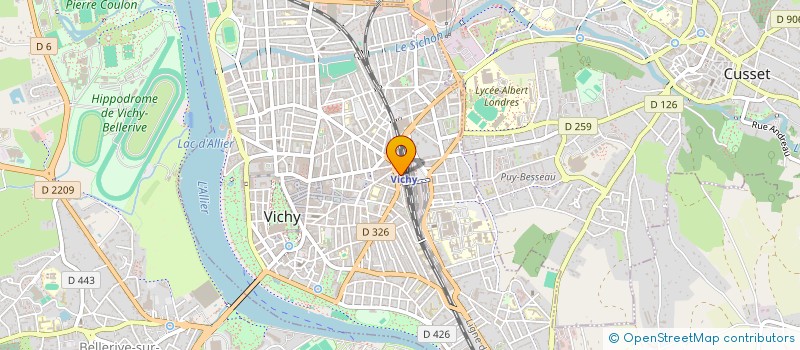 localisation de l'entreprise LE 7 à VICHY