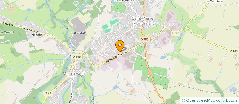 localisation de l'entreprise LE 7 DORE à MONTREVAULT-SUR-EVRE