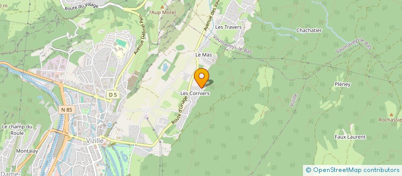 localisation de l'entreprise LE 7 LIEUX  VIZILLE