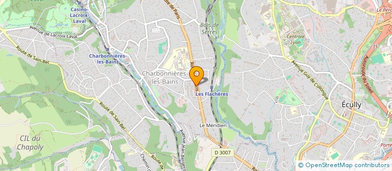 localisation de l'entreprise LE 7 ROOFTOP  CHARBONNIERES-LES-BAINS