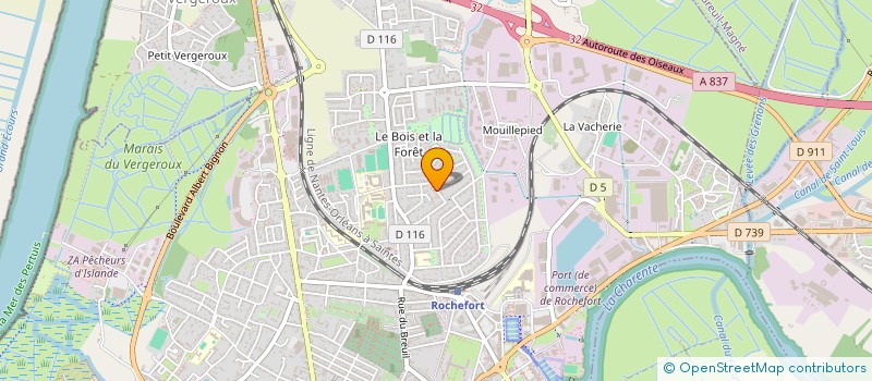 localisation de l'entreprise LE 70  ROCHEFORT