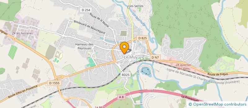 localisation de l'entreprise LE 716  LE MUY