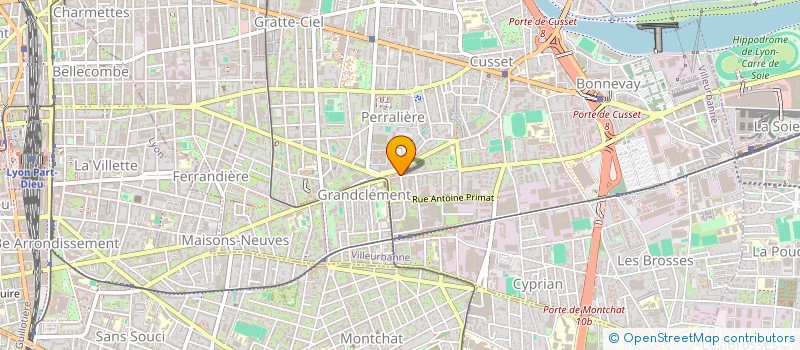 localisation de l'entreprise LE 716  VILLEURBANNE