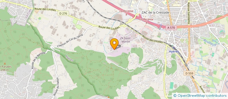 localisation de l'entreprise LE 758  HYERES