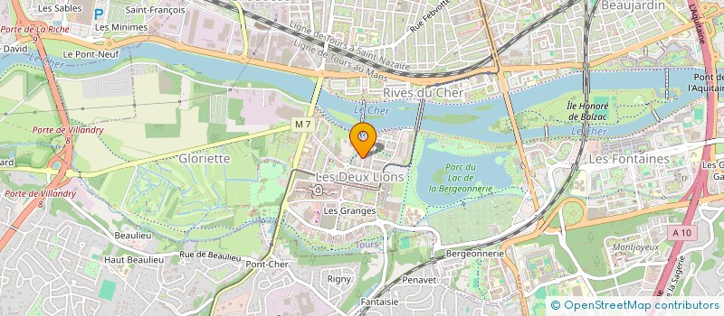 localisation de l'entreprise LE 7EME REMPART  TOURS
