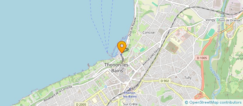 localisation de l'entreprise LE 8 à THONON-LES-BAINS