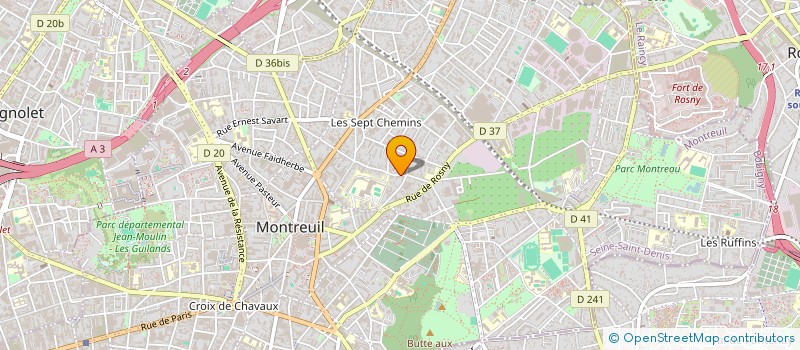 localisation de l'entreprise LE 8 MAI à MONTREUIL