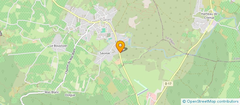 localisation de l'entreprise LE 813  CLARET