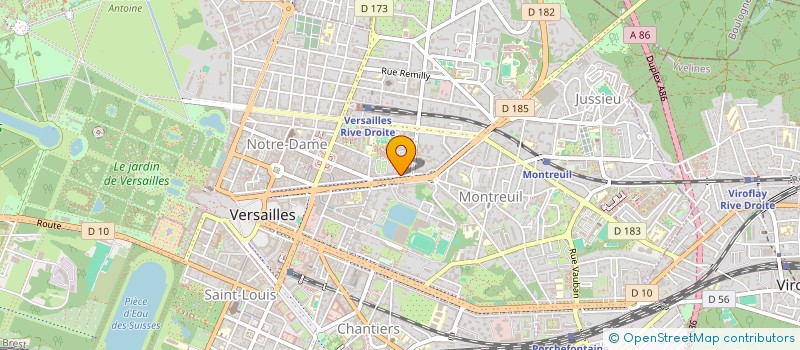 localisation de l'entreprise LE 83 à VERSAILLES