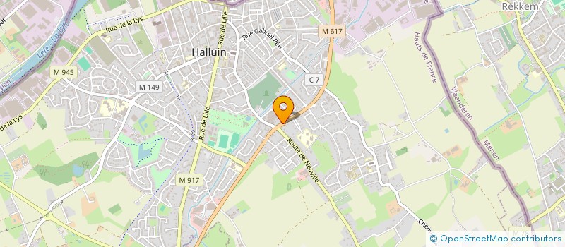 localisation de l'entreprise LE 86  HALLUIN