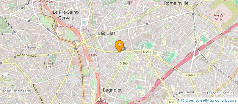 localisation de l'entreprise LE 88 BAR à BAGNOLET