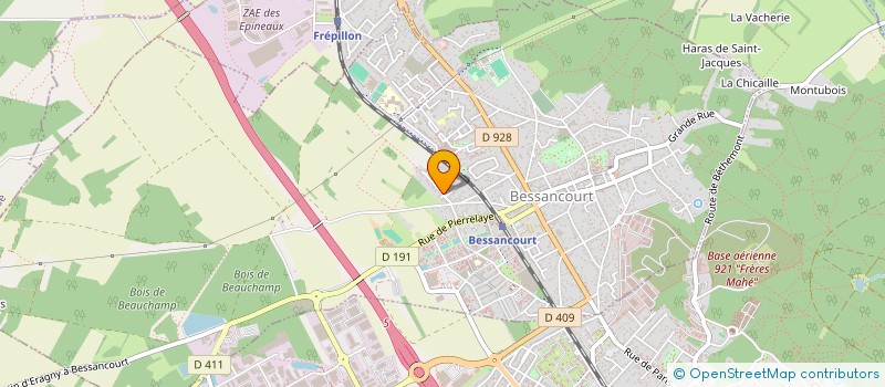 localisation de l'entreprise LE  BESSANCOURT