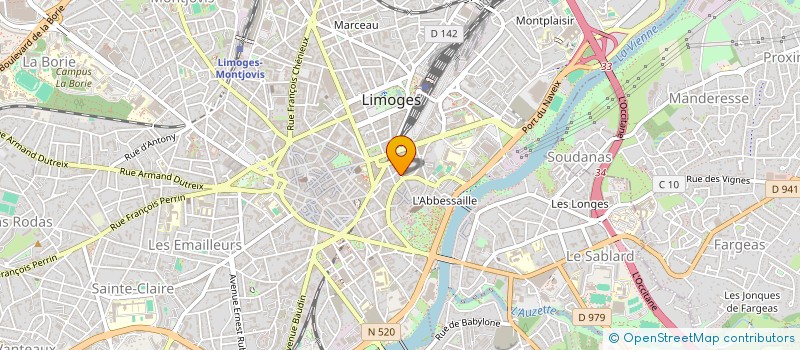localisation de l'entreprise LE à LIMOGES