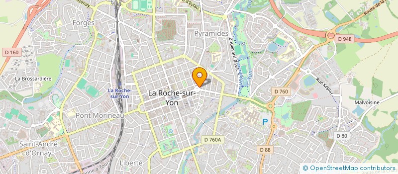 localisation de l'entreprise LE 9 3/4 à LA ROCHE-SUR-YON