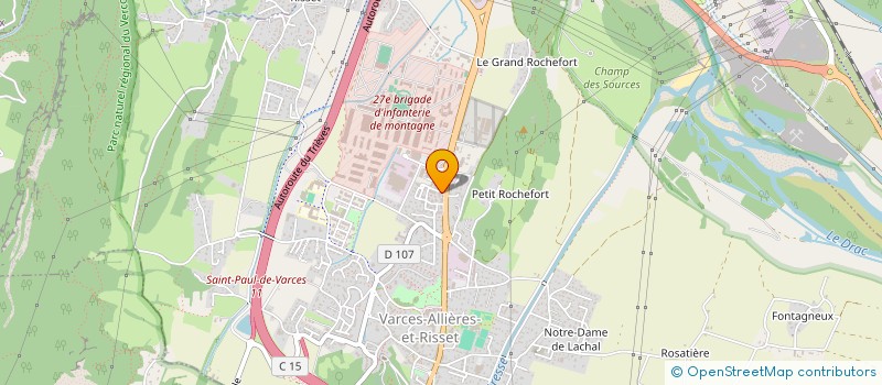 localisation de l'entreprise LE 9 CUBE  VARCES-ALLIERES-ET-RISSET