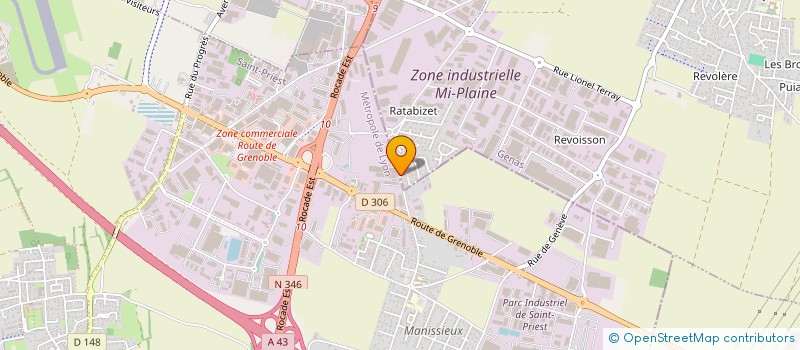 localisation de l'entreprise LE 9 NEF à GENAS