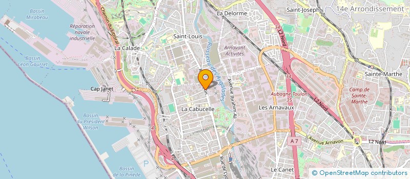 localisation de l'entreprise LE ACE CARROSSERIE à MARSEILLE